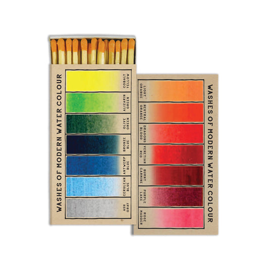 BOX OF MATCHES, WATERCOLOUR SWATCHES