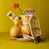 FOGLIA JUG, YELLOW & ORANGE