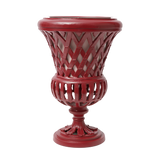 METAL URN PLANTER - POPPY