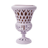 METAL URN PLANTER - LAVENDER