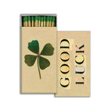 BOX OF MATCHES, GOOD LUCK CLOVER