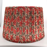 Archive	Red and black barrel lampshade