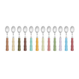 LACQUERED BAMBOO HANDLE 12PC TEASPOON SET