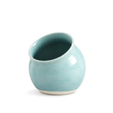 CERAMIC SALT CELLER, DUCK EGG