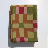 SWEDISH CHECK LINEN TABLECLOTH, FERN GREEN