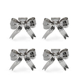 SET OF 4 BOW NAPKIN RINGS