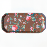 LARGE OCTAGONAL BIRCH WOOD TRAY - ROSE ARBOUR