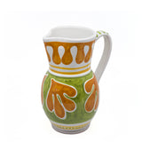 FOGLIA JUG, GREEN & ORANGE