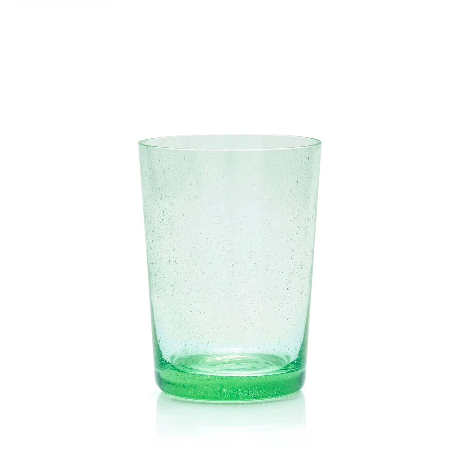 BUBBLE WATER GLASS, MALACHITE