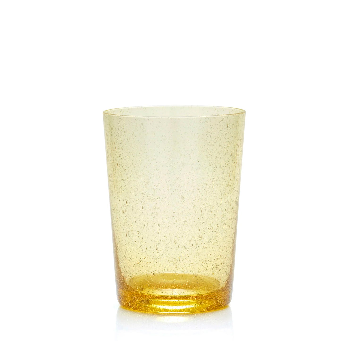 BUBBLE WATER GLASS, TUSCAN YELLOW